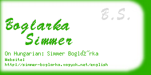 boglarka simmer business card
